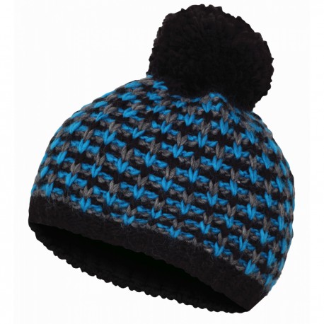 Husky Cap 9 modrá-černá dámská pletená zimní čepice s fleecem