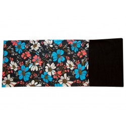 Novia multifunkční šátek fleece 105 květinový vzor zimní tubus