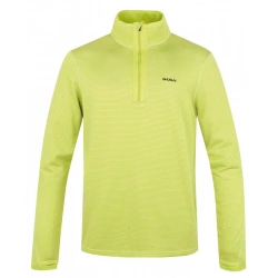 Husky Artic M bright green panska sportovni funkcni tenci mikina s polovicnim zipem 2