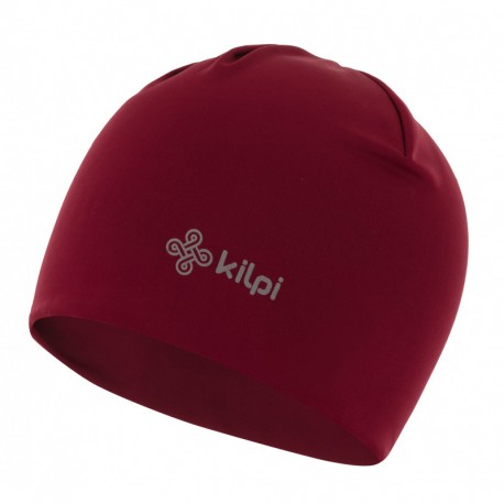 Kilpi Hatch-U tmavě červená tenká unisex sportovní běžecká čepice