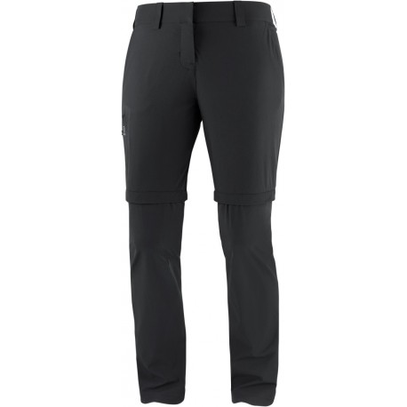 Salomon Wayfarer Zip Off Pants W black C14899 dámské odepínací turistické lehké kalhoty
